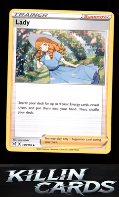 Lady 159/196 Pokemon Uncommon SWSH11: Lost Origin Card NM