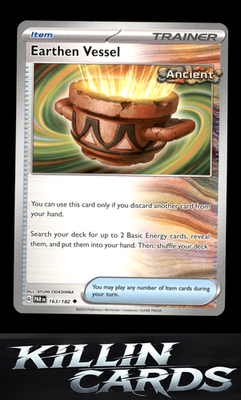 Earthen Vessel 163/182 Pokemon Uncommon SV04: Paradox Rift Card NM