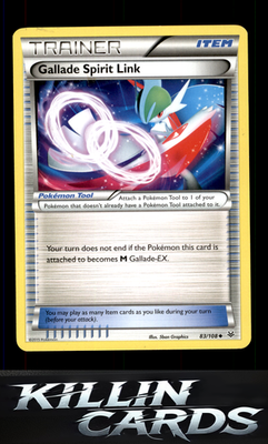 Gallade Spirit Link 83/108 Pokemon Uncommon XY - Roaring Skies Card LP