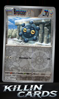 Reverse Holofoil Bronzor 066/131 Pokemon Common SV: Prismatic Evolutions Card NM