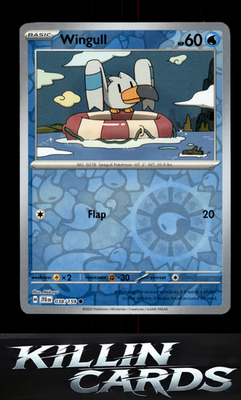 Reverse Holofoil Wingull 038/159 Pokemon Common SV09: Journey Together Card NM