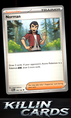 Norman 168/182 Pokemon Uncommon SV04: Paradox Rift Card NM