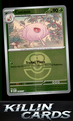 Reverse Holofoil Cascoon (Love Ball) 014/217 Pokemon Common ME: Ascended Heroes