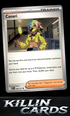 Canari - 185/217 185/217 Pokemon Uncommon ME: Ascended Heroes Card NM