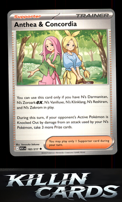 Anthea & Concordia - 182/217 182/217 Pokemon Uncommon ME: Ascended Heroes Card N