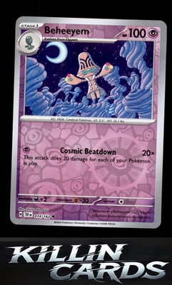 Reverse Holofoil Beheeyem 074/162 Pokemon Uncommon SV05: Temporal Forces Card NM
