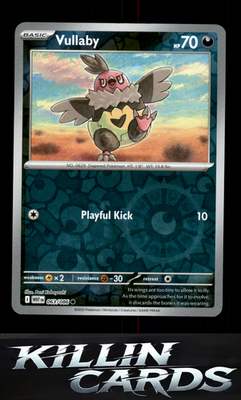 Reverse Holofoil Vullaby 063/086 Pokemon Common SV: White Flare Card NM