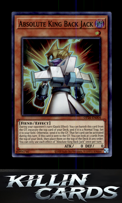 Absolute King Back Jack OP26-EN004 YuGiOh Super Rare OTS Tournament Pack 26 Card