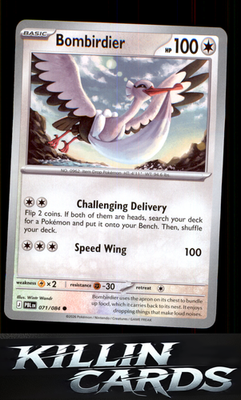 Bombirdier 071/084 Pokemon Common ME05: Pitch Black Card NM