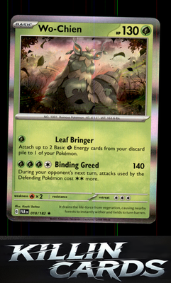 Wo-Chien 018/182 Pokemon Rare SV04: Paradox Rift Card NM