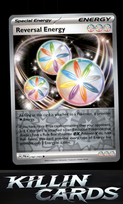 Reverse Holofoil Reversal Energy 192/193 Pokemon Uncommon SV02: Paldea Evolved C