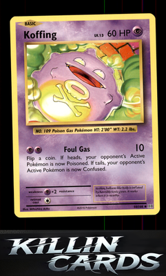 Koffing 50/108 Pokemon Uncommon XY - Evolutions Card NM