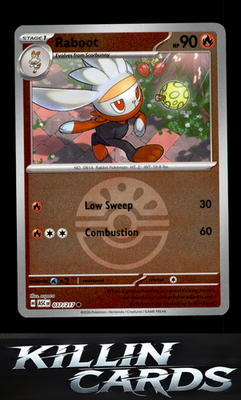 Reverse Holofoil Raboot (Friend Ball) 037/217 Pokemon Common ME: Ascended Heroes