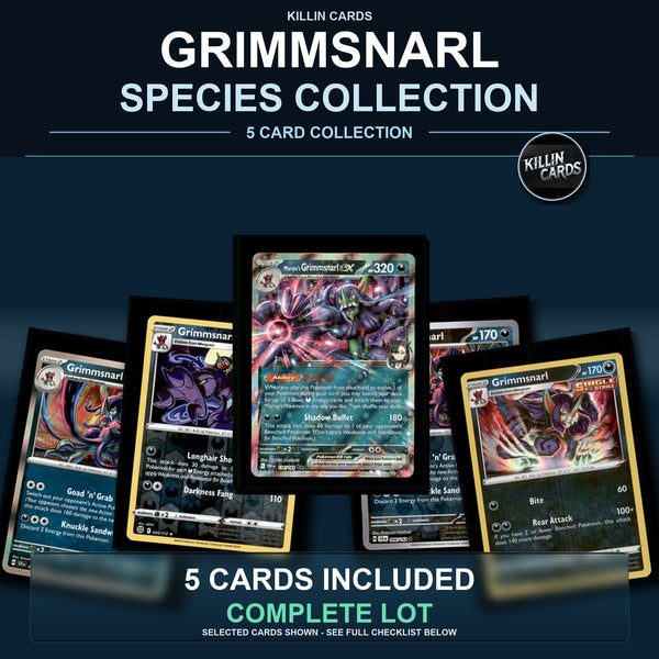 Pokemon TCG Grimmsnarl Species Collection 5 Different Cards