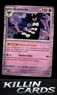 Reverse Holofoil Gothitelle 043/086 Pokemon Rare SV: White Flare Card NM