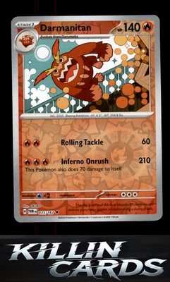 Reverse Holofoil Darmanitan 035/167 Pokemon Uncommon SV06: Twilight Masquerade C