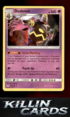 Dusknoir 85/236 Pokemon Holo Rare SM - Cosmic Eclipse Card NM