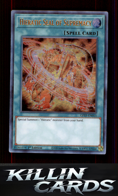 1st Edition Hieratic Seal of Supremacy GFTP-EN055 YuGiOh Ultra Rare Ghosts From