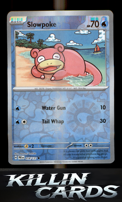 Reverse Holofoil Slowpoke 018/131 Pokemon Common SV: Prismatic Evolutions Card N