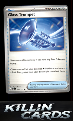 Glass Trumpet 110/131 Pokemon Uncommon SV: Prismatic Evolutions Card NM