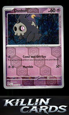 Reverse Holofoil Duskull - 018/064 018/064 Pokemon Common SV: Shrouded Fable Car