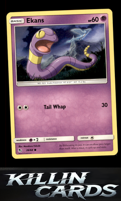 Ekans (26) 26/68 Pokemon Common Hidden Fates Card LP