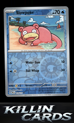 Reverse Holofoil Slowpoke 018/131 Pokemon Common SV: Prismatic Evolutions Card N