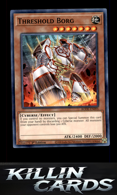 1st Edition Threshold Borg BODE-EN095 YuGiOh Common Burst of Destiny Card NM