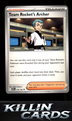 Team Rocket's Archer - 170/182 170/182 Pokemon Uncommon SV10: Destined Rivals Ca