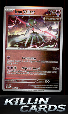 Reverse Holofoil Iron Valiant - 080/162 080/162 Pokemon Rare SV05: Temporal Forc