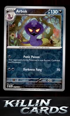 Reverse Holofoil Arbok - 101/162 101/162 Pokemon Common SV05: Temporal Forces Ca