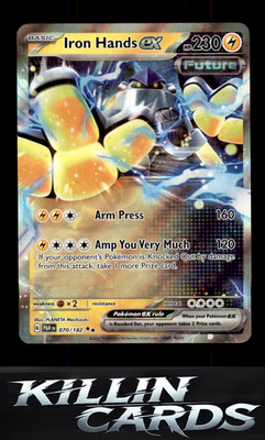 Iron Hands ex - 070/182 070/182 Pokemon Double Rare SV04: Paradox Rift Card NM