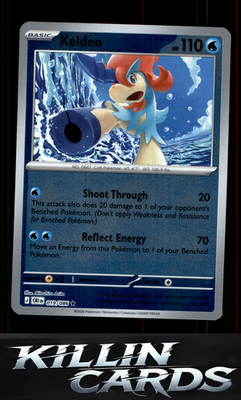 Reverse Holofoil Keldeo 019/086 Pokemon Rare ME04: Chaos Rising Card NM