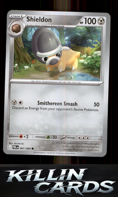 Shieldon 061/084 Pokemon Common ME05: Pitch Black Card NM