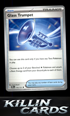 Glass Trumpet 110/131 Pokemon Uncommon SV: Prismatic Evolutions Card NM