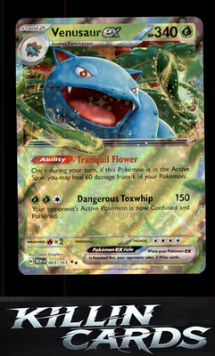 Venusaur ex - 003/165 003/165 Pokemon Double Rare SV: Scarlet & Violet 151 Card