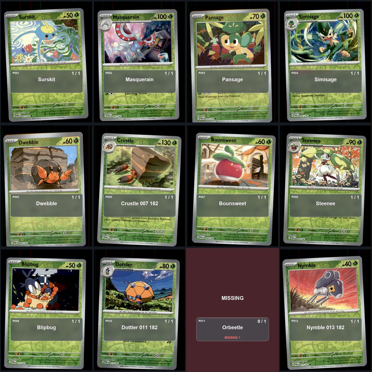 Pokemon TCG SV04: Paradox Rift Reverse Holo Master Set 141 Reverse Holo Card