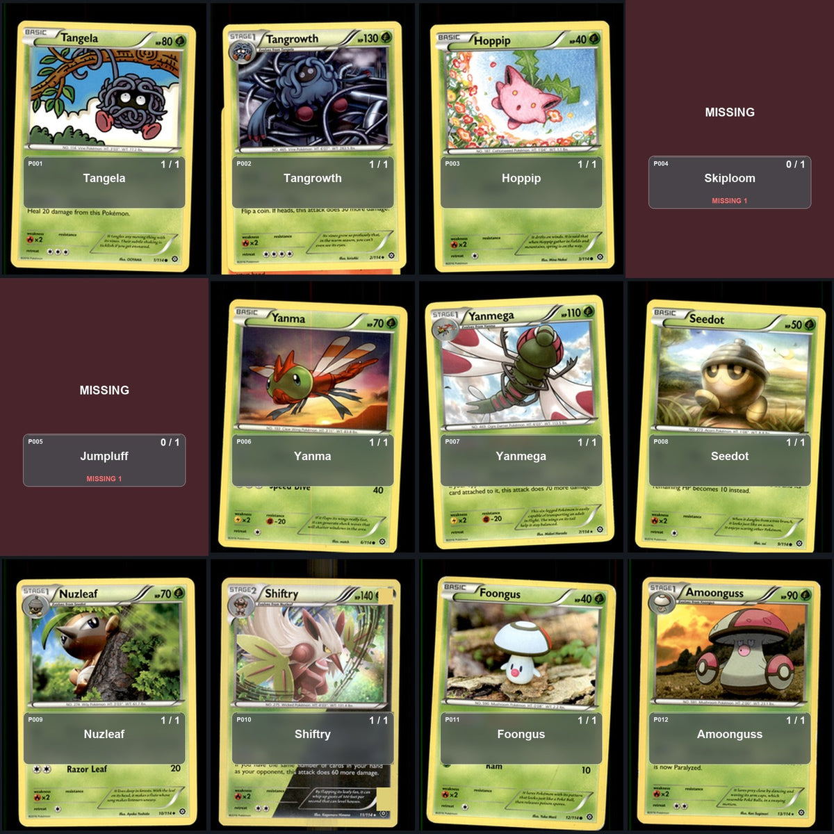 Pokemon TCG XY - Steam Siege C/UC/R Standard Set 80 Cards