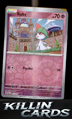 Reverse Holofoil Ralts - 027/091 027/091 Pokemon Common SV: Paldean Fates Card N