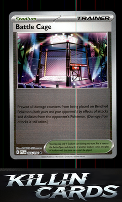 Reverse Holofoil Battle Cage - 085/094 085/094 Pokemon Uncommon ME02: Phantasmal