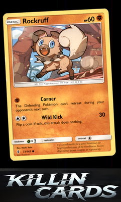 Rockruff 73/145 Pokemon Common SM - Guardians Rising Card LP
