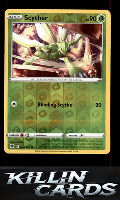 Reverse Holofoil Scyther (004) 004/189 Pokemon Common SWSH10: Astral Radiance Ca