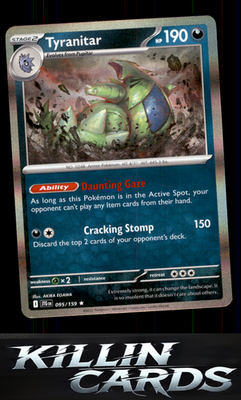 Tyranitar 095/159 Pokemon Rare SV09: Journey Together Card NM