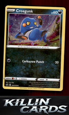 Croagunk - SWSH245 (Cosmos Holo) SWSH245 Pokemon Promo SWSH: Sword & Shield Prom