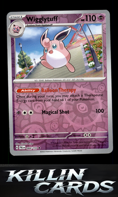 Reverse Holofoil Wigglytuff 084/193 Pokemon Rare SV02: Paldea Evolved Card NM