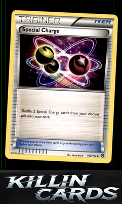 Special Charge 105/114 Pokemon Uncommon XY - Steam Siege Card LP