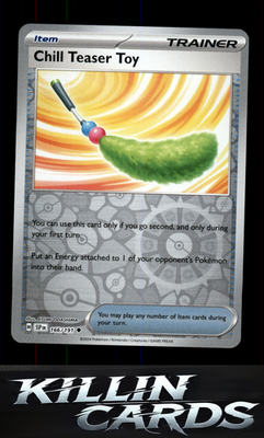 Reverse Holofoil Chill Teaser Toy 166/191 Pokemon Uncommon SV08: Surging Sparks