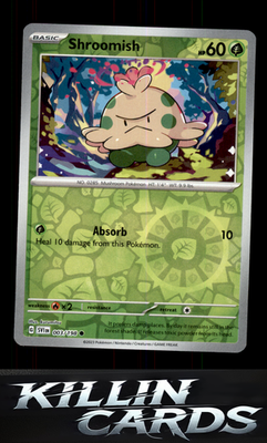 Reverse Holofoil Shroomish 003/198 Pokemon Common SV01: Scarlet & Violet Base Se