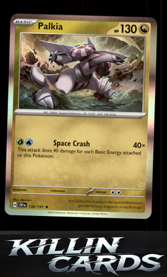Palkia 136/191 Pokemon Rare SV08: Surging Sparks Card NM