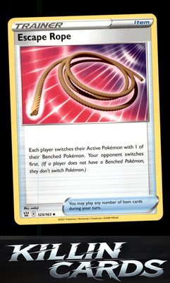 Escape Rope 125/163 Pokemon Uncommon SWSH05: Battle Styles Card NM